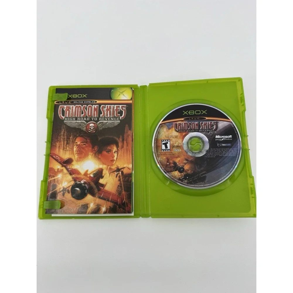 Crimson Skies High Road to Revenge Microsoft Xbox Fasa Studios With Manual CIB